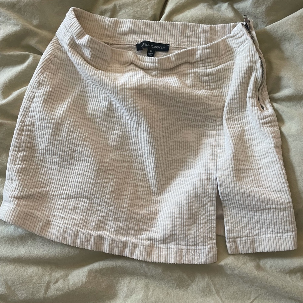 Cotton Candy LA fitted corduroy mini skirt
